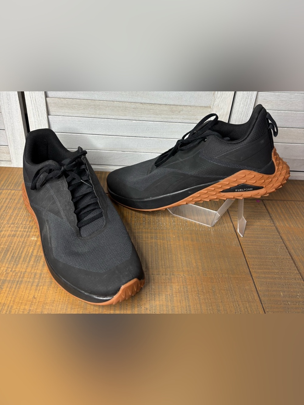 Reebok Trail Cruiser Black Gum Men Outdoor Hiking Shoes Ortholite 12.5 Like New